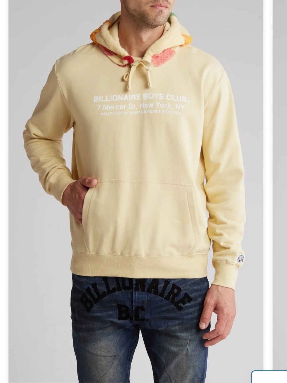 Billionaire Boys Club astronomy hoodie yellow streetwear men's S